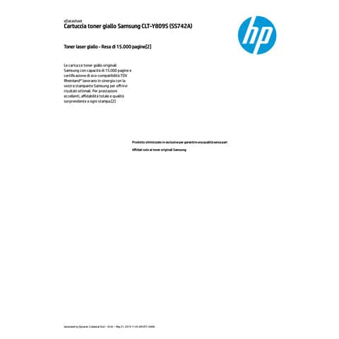 Toner CLT-Y809S Samsung giallo  SS742A